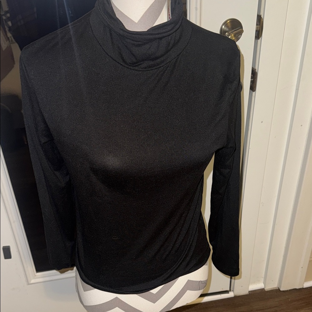 Chic Black Long Sleeve Women's Top